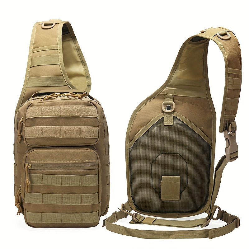 7L Large Capacity Adjustable Tactical Men's Chest Bag Outdoor Cycling Camping Waterproof Hiking Portable Waist Bag Outdoor Sports Shoulder Crossbody Backpack
