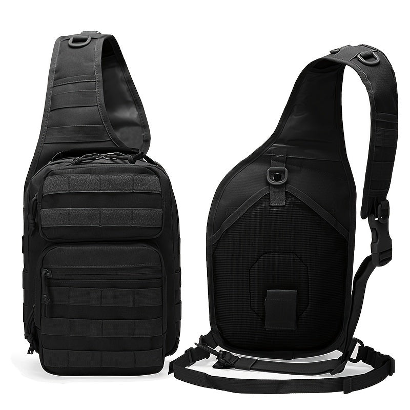 7L Large Capacity Adjustable Tactical Men's Chest Bag Outdoor Cycling Camping Waterproof Hiking Portable Waist Bag Outdoor Sports Shoulder Crossbody Backpack