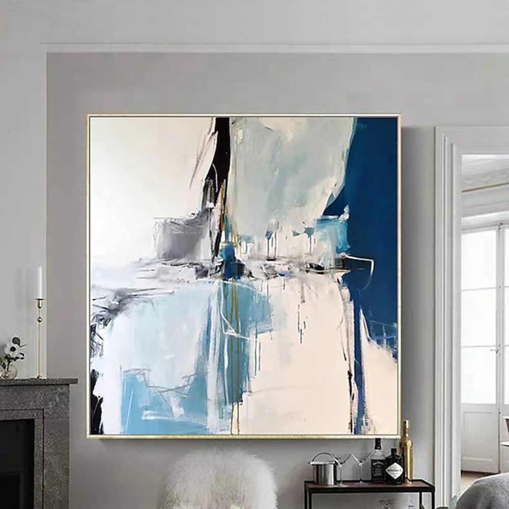 Hand Painted Oil Paintings Handmade Modern Abstract Oil Paintings On Canvas Wall Art Decorative Picture Living Room Hallway Bedroom Luxurious Decorative Painting