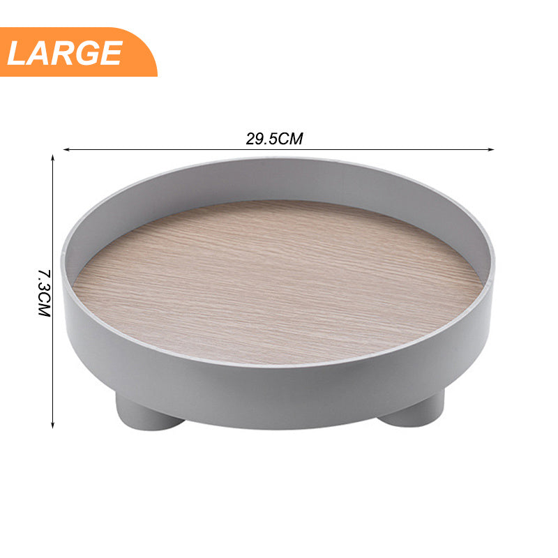 Modern Decorative Trays Home Decor Round Storage Tray Organizer Nordic Art Tray Jewelry Tray Candlestick Stand Table Living Room