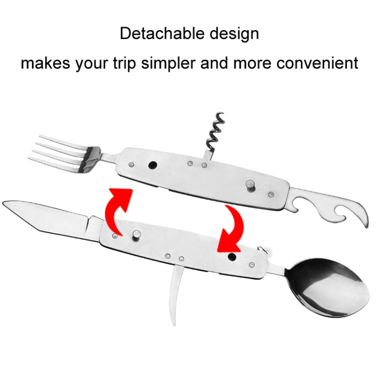 Multifunctional Outdoor Camping Detachable Folding Tableware