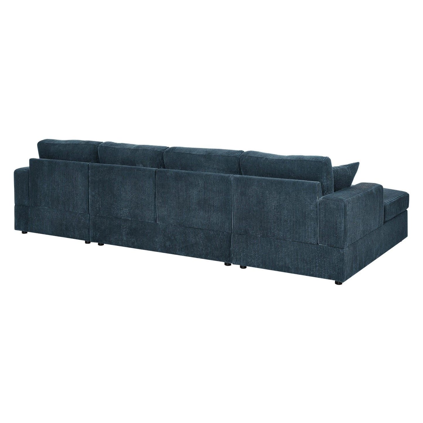 3 - Piece Corduroy Double-Chaise Sectional