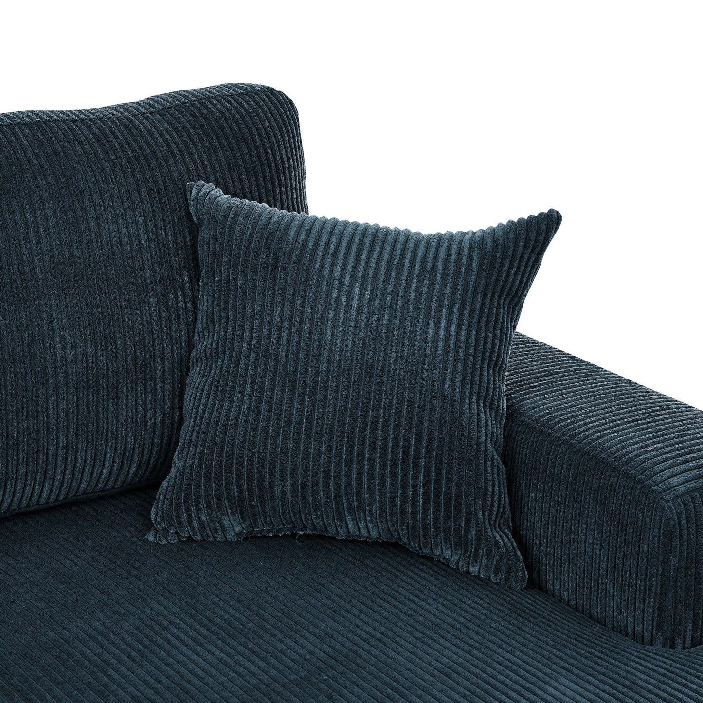 3 - Piece Corduroy Double-Chaise Sectional