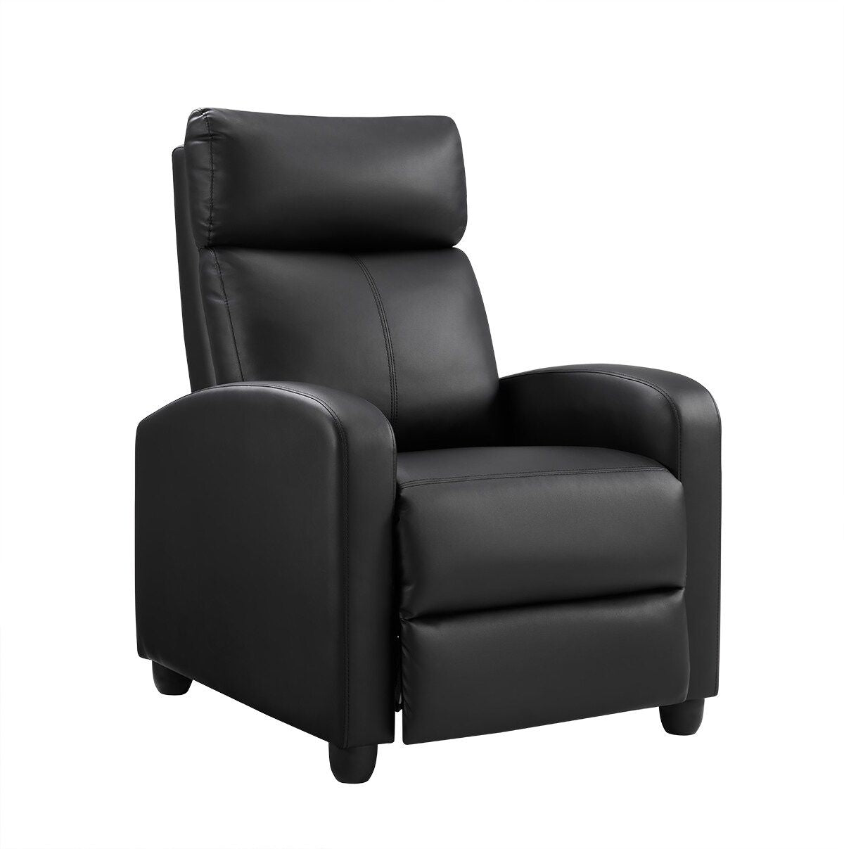 Comfortable Single-Seat Manual Recliner Chair | PU Leather Upholstery | Perfect for Small Spaces