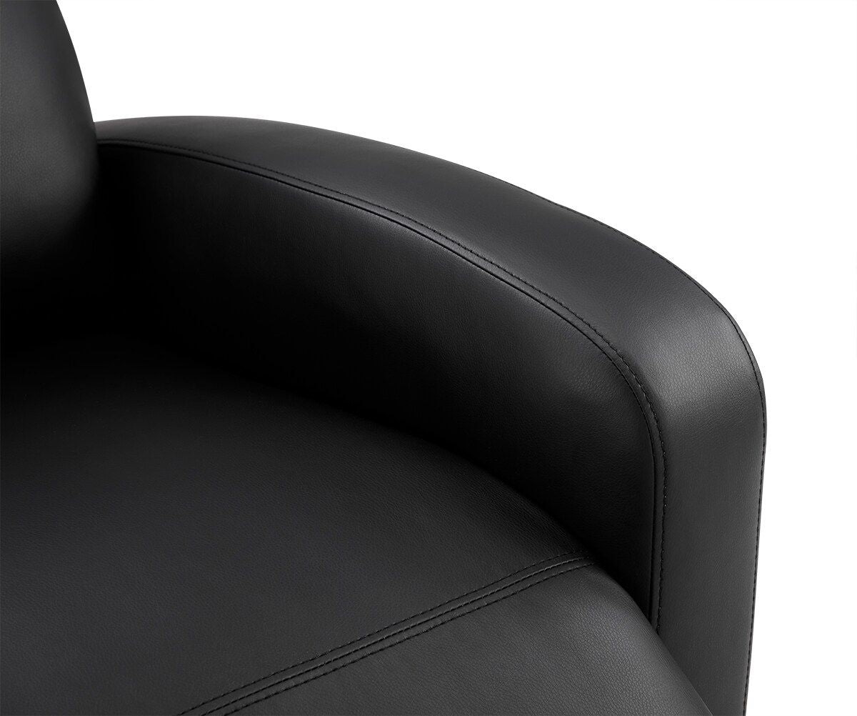 Comfortable Single-Seat Manual Recliner Chair | PU Leather Upholstery | Perfect for Small Spaces