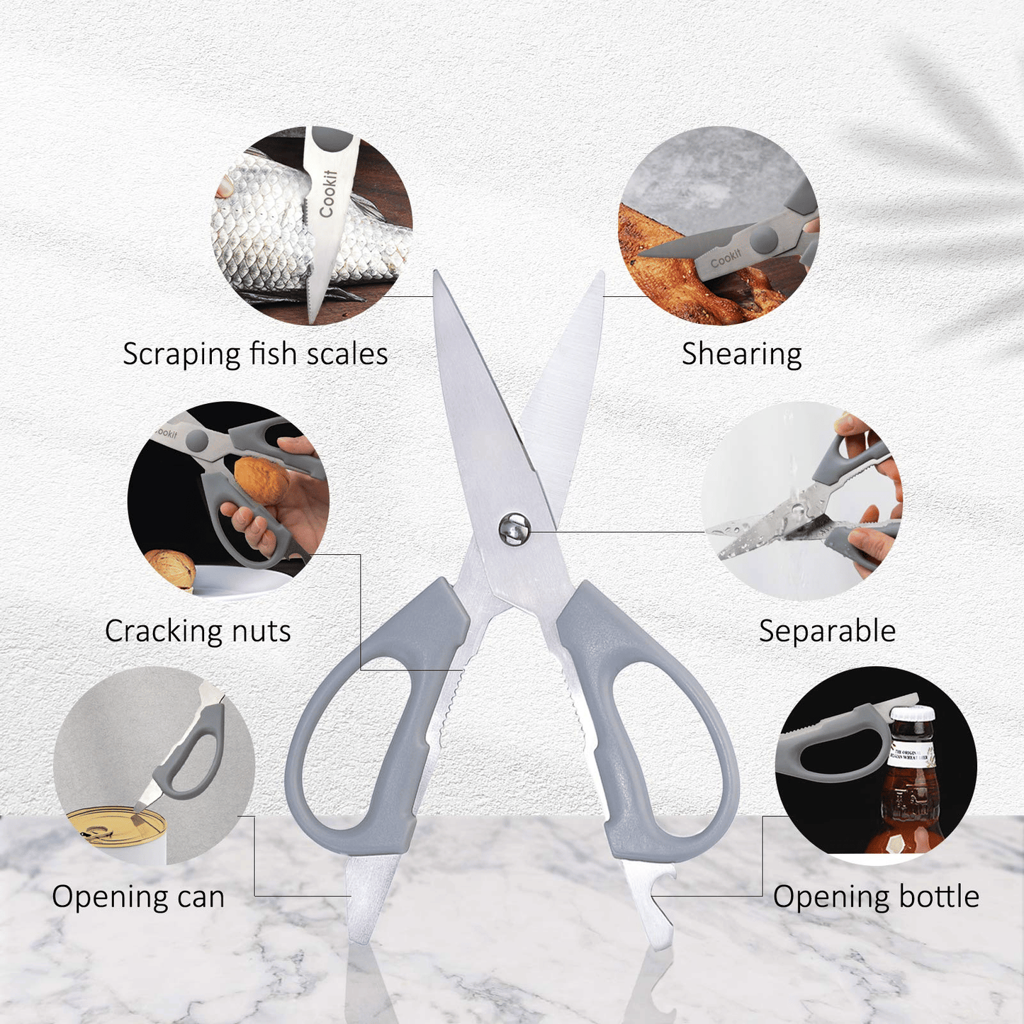 Kitchen Knife Set; 15 Piece Knife Sets with Block; Chef Knives with Non-Slip German Stainless Steel Hollow Handle Cutlery Set with Multifunctional Scissors Knife Sharpener Amazon Platform Banned