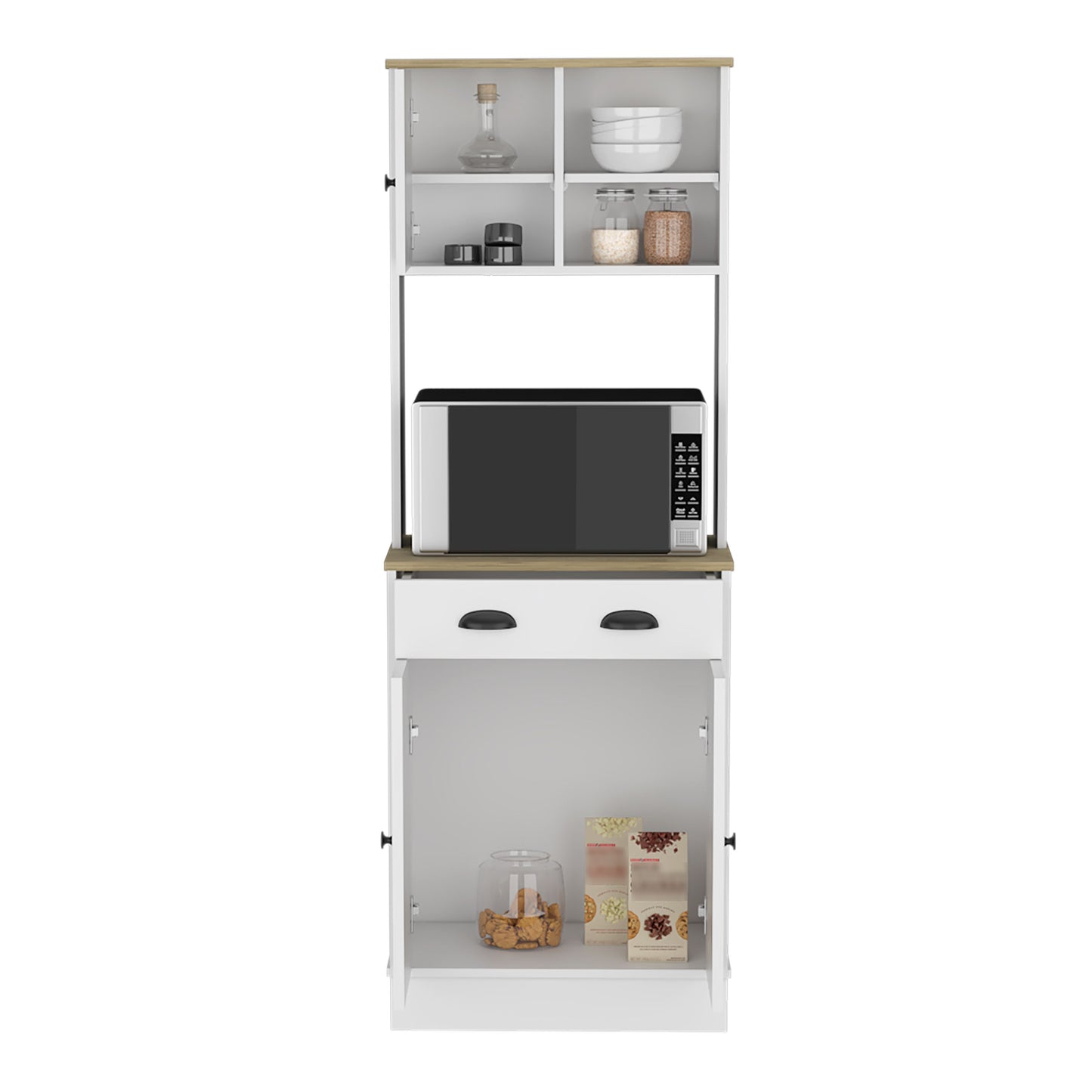 Albany Kitchen Pantry with 3-Doors Cabinet and Drawer