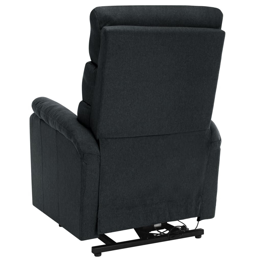 Power Lift Massage Recliner Dark Gray Fabric