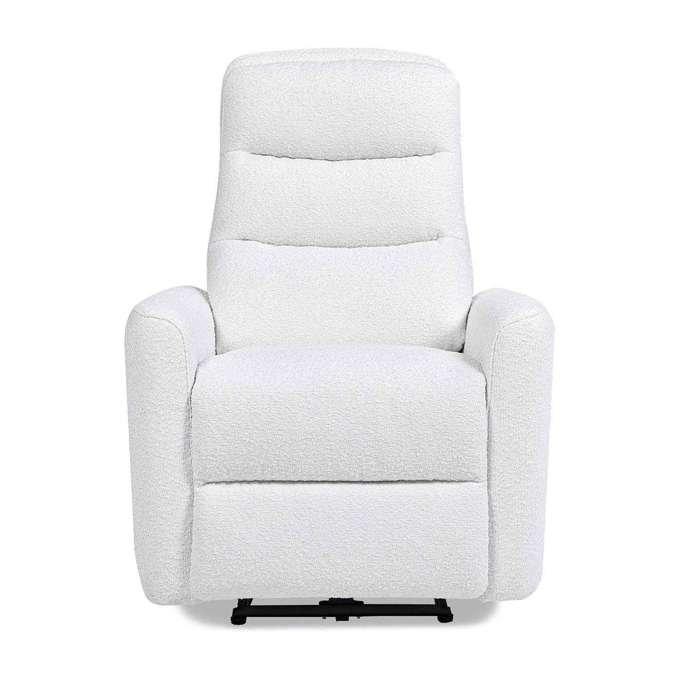 Bloomy 35.5" High-Back Power Recliner Motion Chair, Chiffon White Boucle