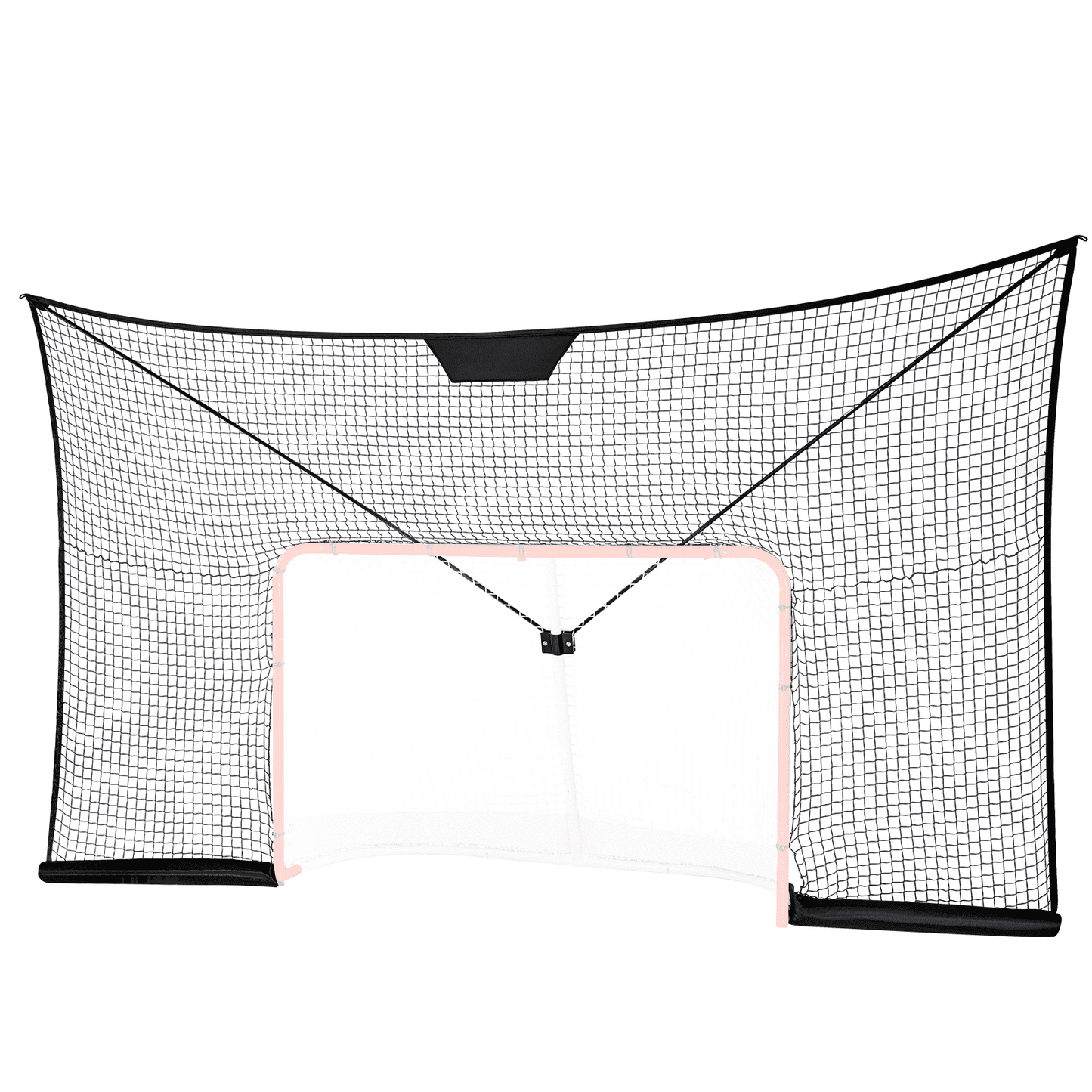 VEVOR Hockey Goal Backstop Net Street Hockey Sport Target Netting Outdoor 12x7FT