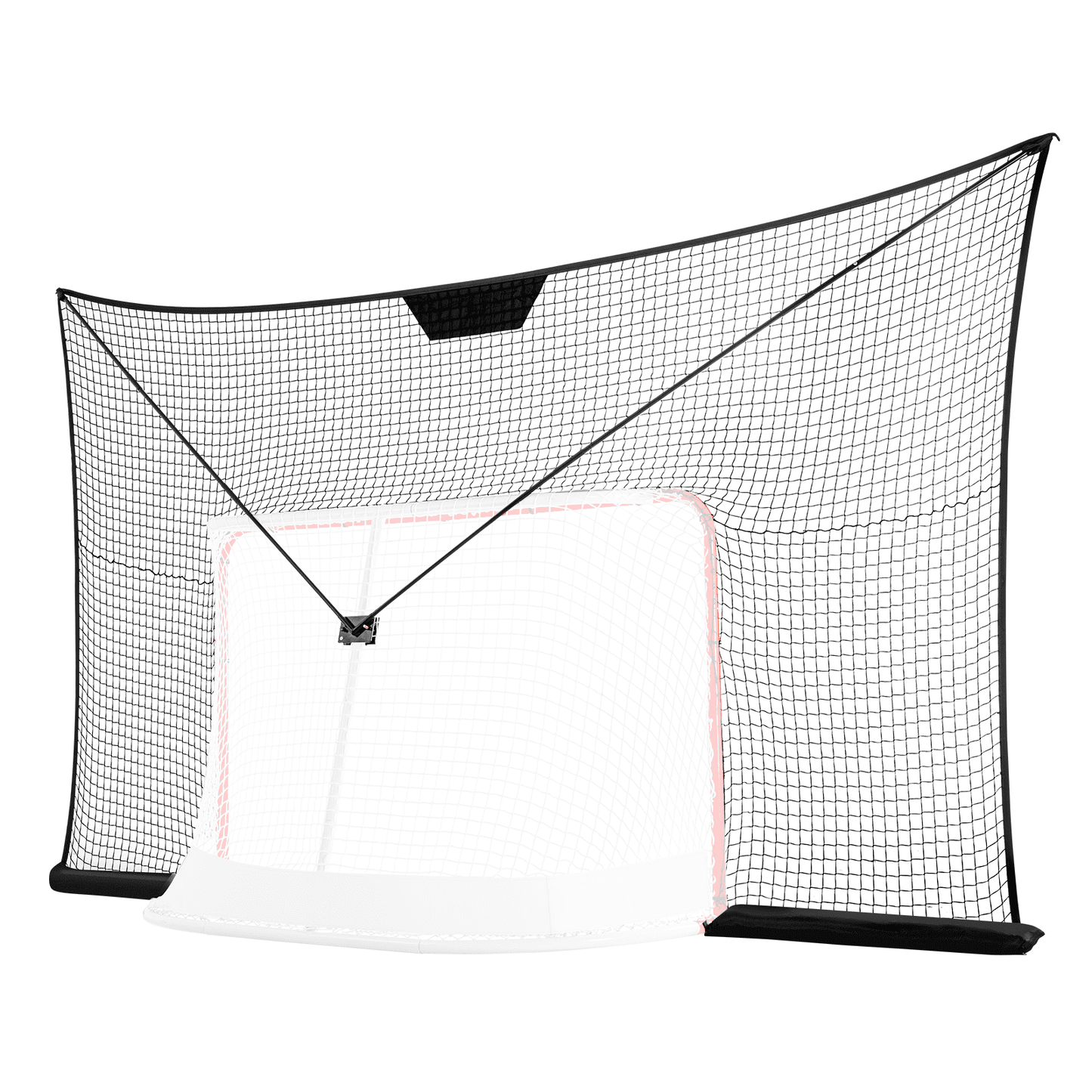 VEVOR Hockey Goal Backstop Net Street Hockey Sport Target Netting Outdoor 12x7FT