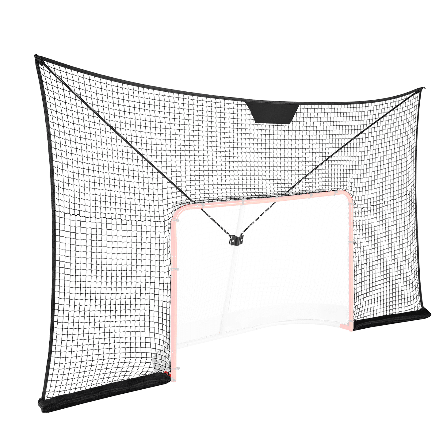VEVOR Hockey Goal Backstop Net Street Hockey Sport Target Netting Outdoor 12x7FT