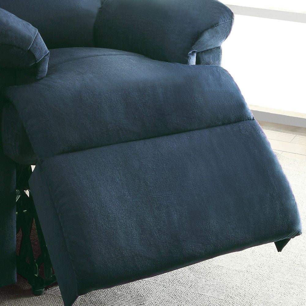 Arcadia Blue Woven Fabric Motion Recliner