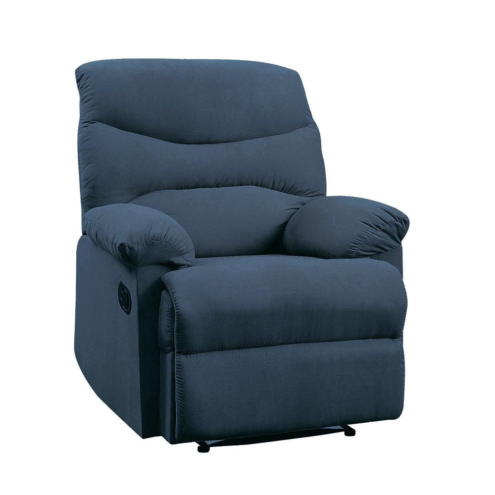 Arcadia Blue Woven Fabric Motion Recliner
