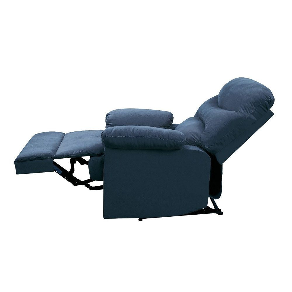 Arcadia Blue Woven Fabric Motion Recliner