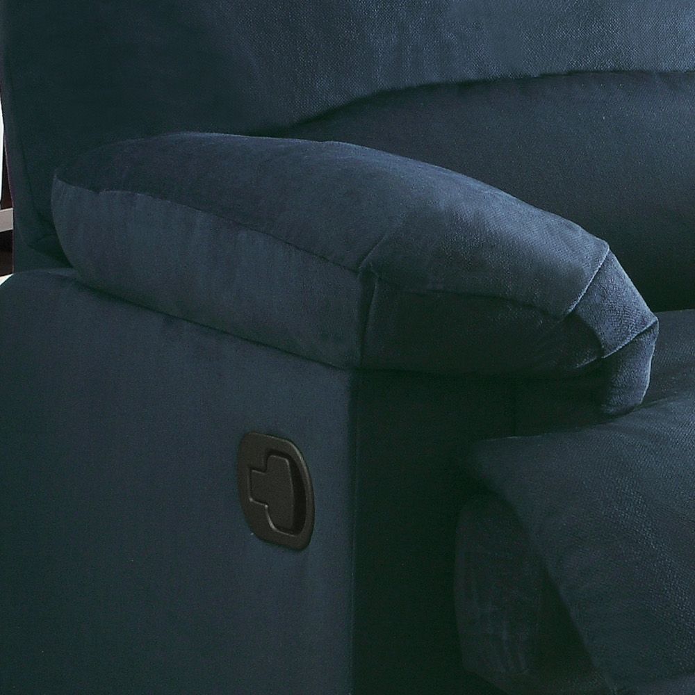 Arcadia Blue Woven Fabric Motion Recliner