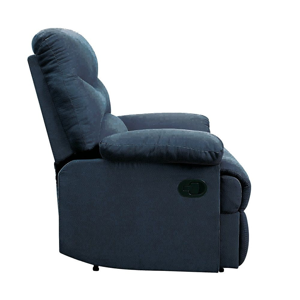 Arcadia Blue Woven Fabric Motion Recliner