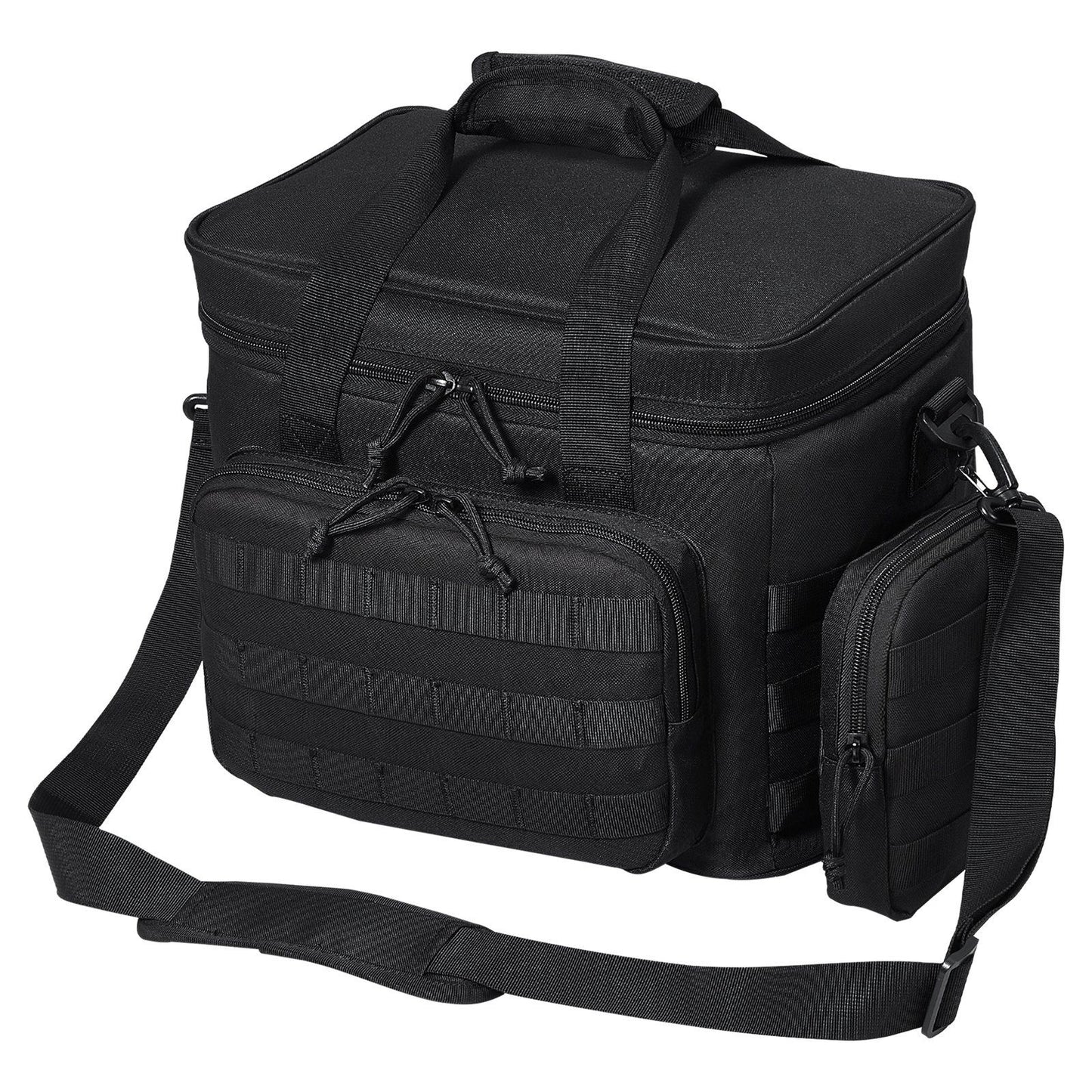 VEVOR Cooler Bag, 20L Insulated Lunch Bag with Molle Design and Multi-Pocket, 600D Cooler Lunch Box with Removable Storage Bags, Soft Cooler for Office, Picnic, Hiking, Beach or Beverage, Black