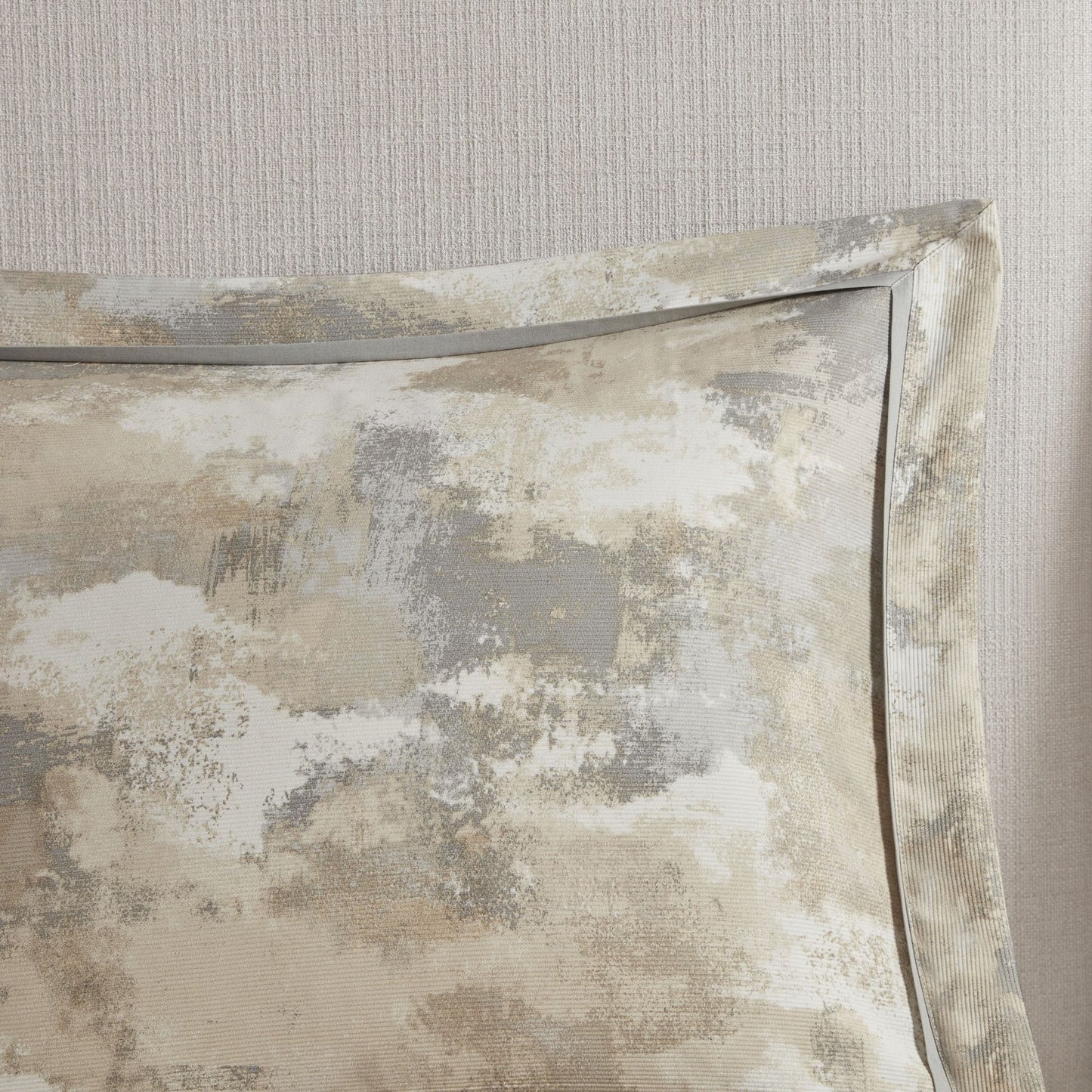 7 Piece Textured Cotton Blend Comforter Set