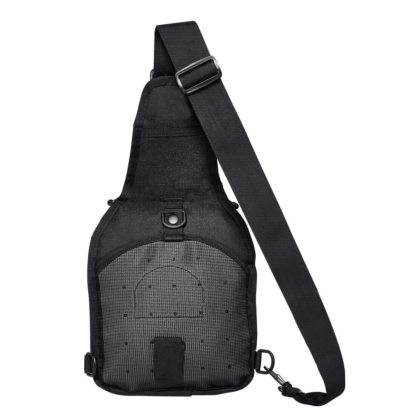 Tactical Sling Bag 10L Military Rover Shoulder Sling Backpack Black, for Men, Outdoor Military Rover Shoulder Sling Chest Pack MOLLE system, for Sports, Travel, Hiking, Range (Black)