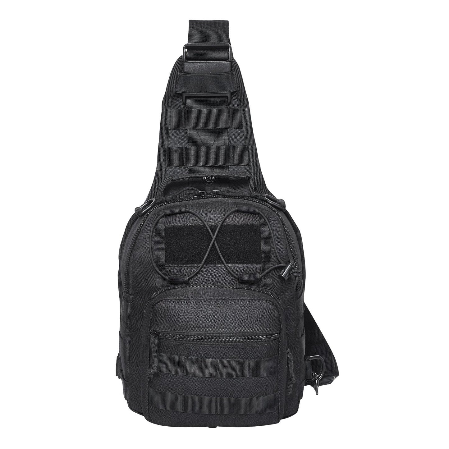 Tactical Sling Bag 10L Military Rover Shoulder Sling Backpack Black, for Men, Outdoor Military Rover Shoulder Sling Chest Pack MOLLE system, for Sports, Travel, Hiking, Range (Black)
