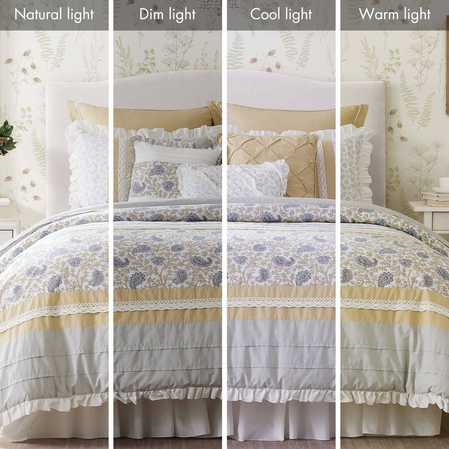 9 Piece Cotton Percale Comforter Set