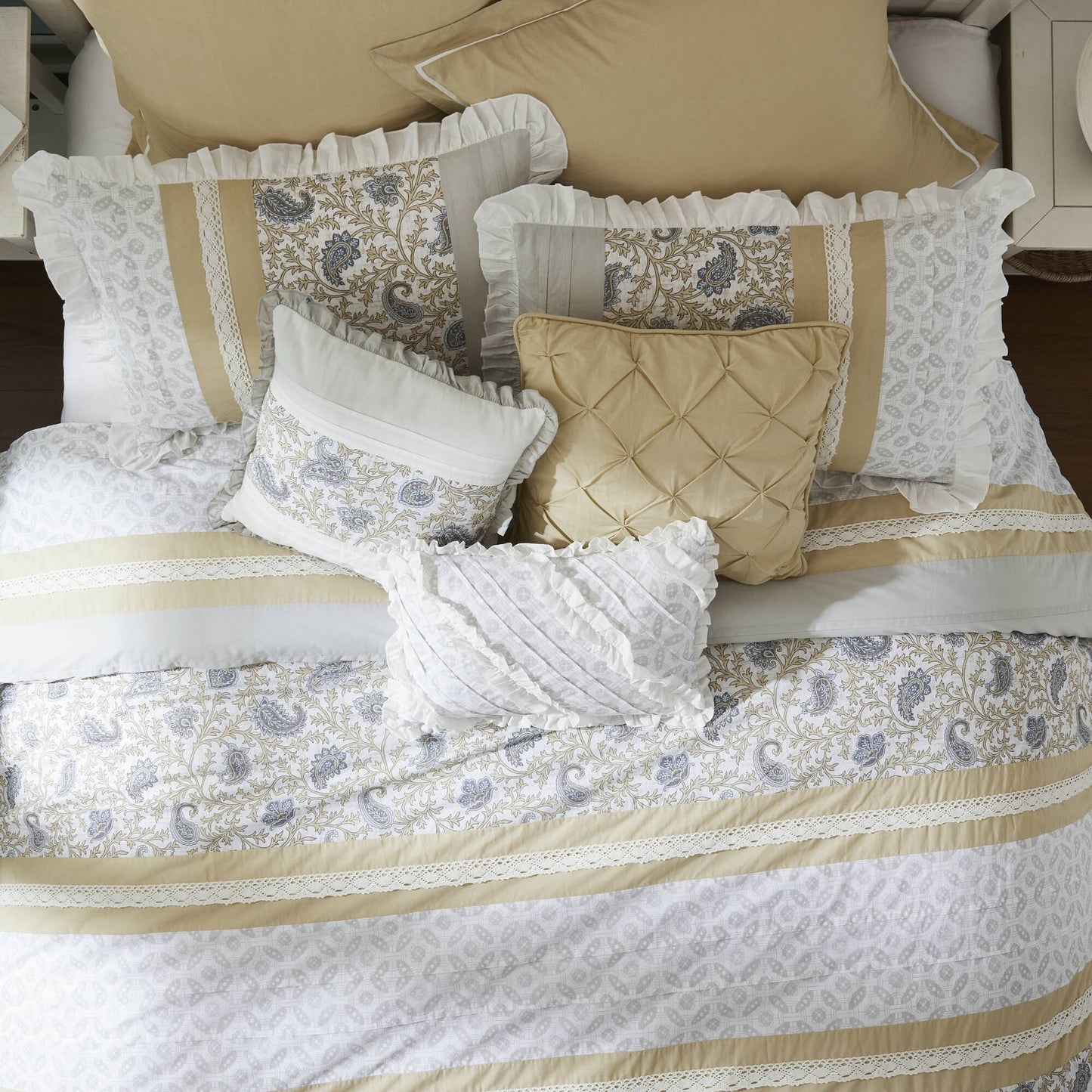 9 Piece Cotton Percale Comforter Set