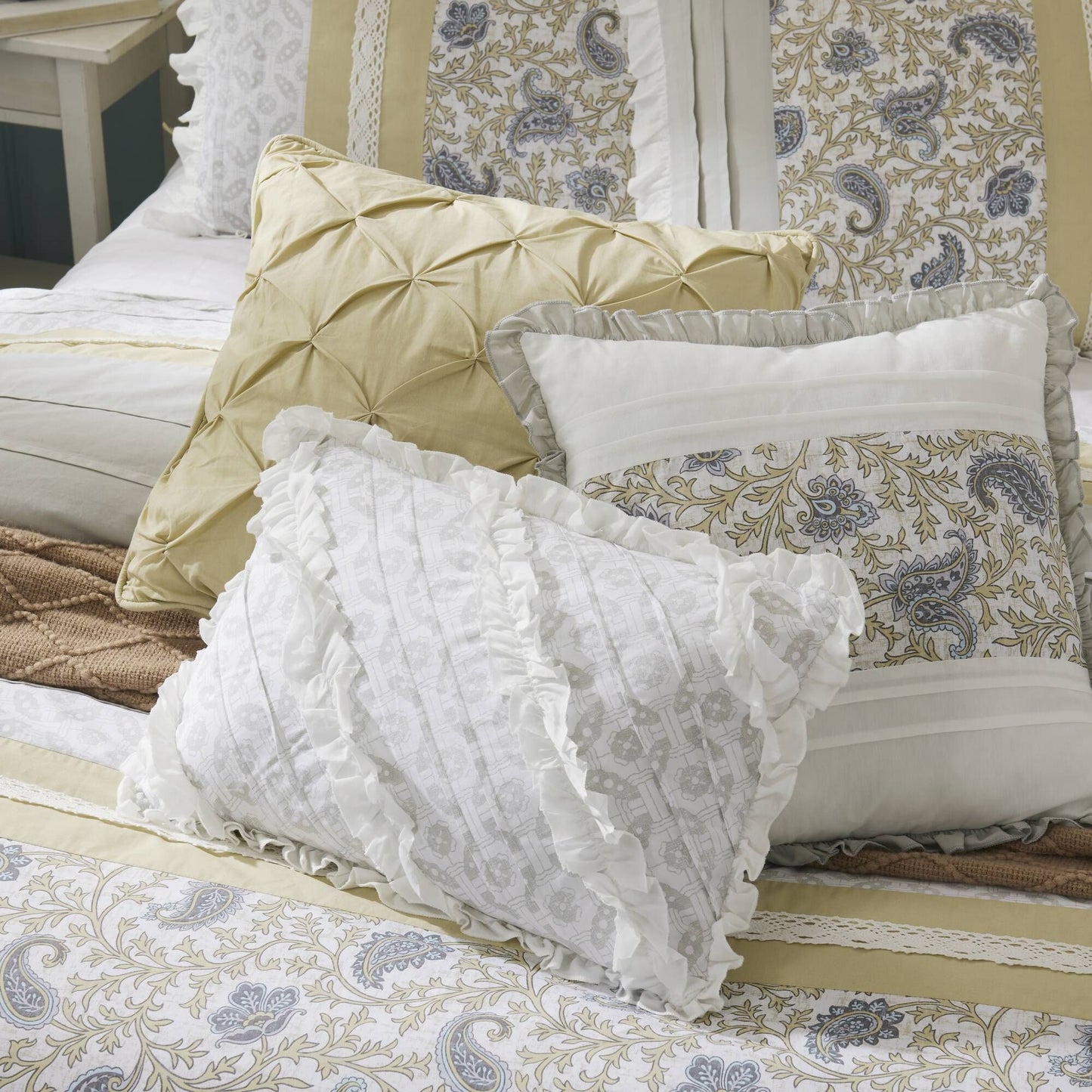 9 Piece Cotton Percale Comforter Set
