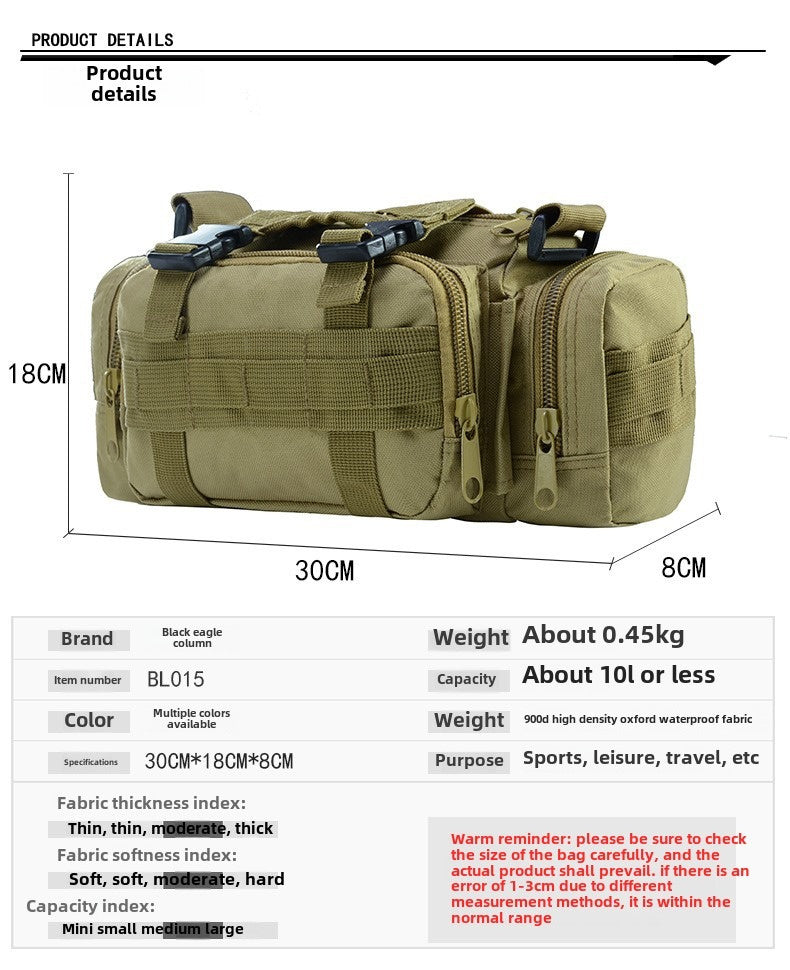 Men's Shoulder Photography Camera Bag Multifunctional Crossbody Tactical Outdoor Waterproof Sports Waist Bag
