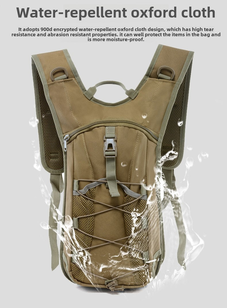 Waterproof Running Sports Bag, Camping Tactical Water Bag Outdoor Hiking Large Capacity Bicycle Riding Backpack
