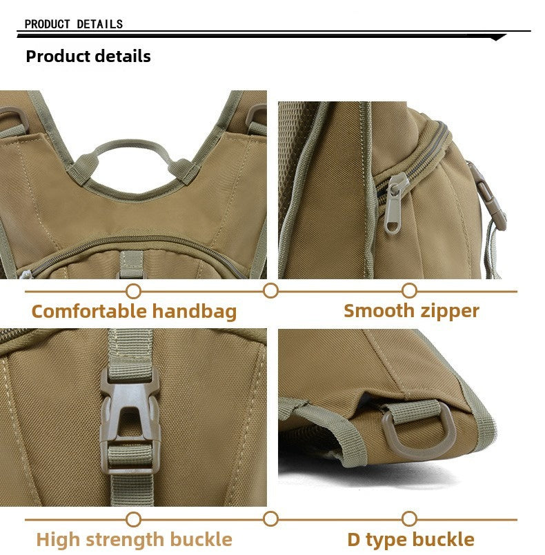 Waterproof Running Sports Bag, Camping Tactical Water Bag Outdoor Hiking Large Capacity Bicycle Riding Backpack