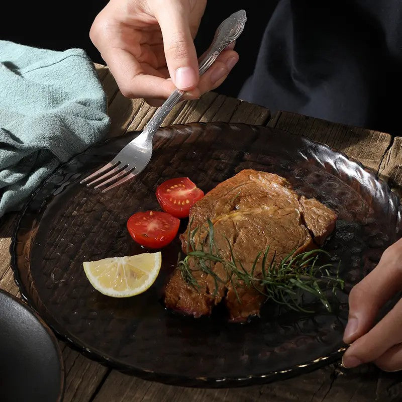 Product Name : Deluxe Premium Cutlery Flatware Set for the Home - Stainless steel cutlery service with 1 dinner fork, 1 dinner knife, 1 dinner spoon and 1 tea spoon - Durable, elegant and rust-resista