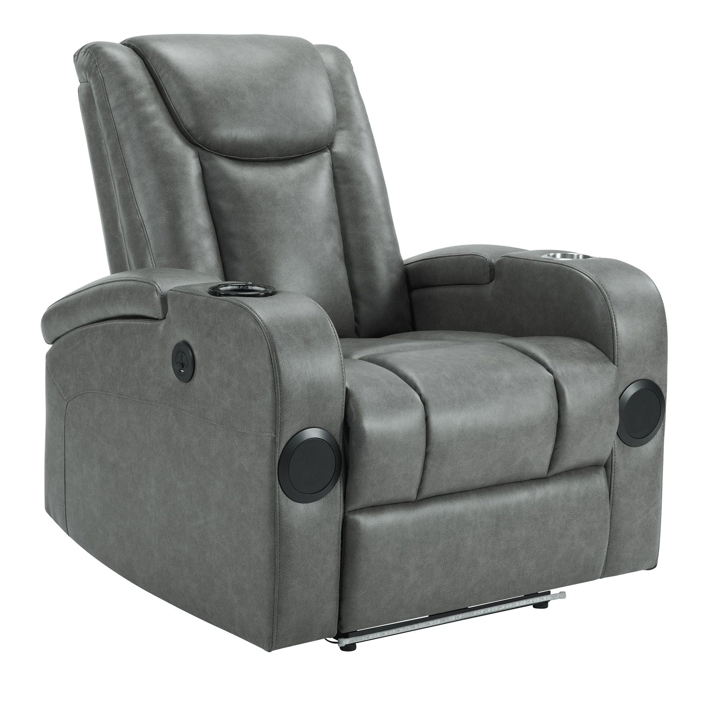 Recliner Sofa with Power Recline, Adjustable Split Back, USB Charging, Bluetooth Speakers & LED LightingRecliner Sofa with Power Recline, Adjustable Split Back, USB Charging, Bluetooth Speakers & LED
