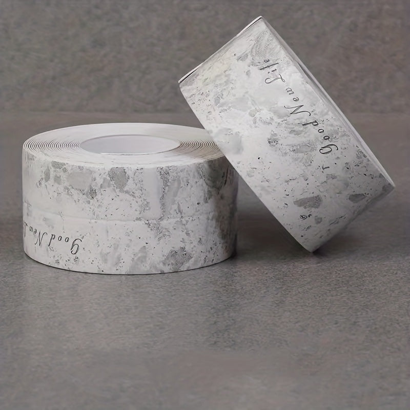 1roll Waterproof Mildew-proof Toilet Caulk Strip, Self-Adhesive Sealing Tape For Kitchen Bathroom, Bathroom Waterproof Tape To Avoid Wet, Kitchen Sink Beautiful Seam Stickers