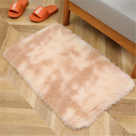 1pc, Tie-Dyed Plush Shag Furry Area Rug for Bedroom, Living Room, Nursery, and Kids Room - Ultra Soft and Fluffy, Washable, Non-Shedding, and Perfect for Home Decor and Room Decor