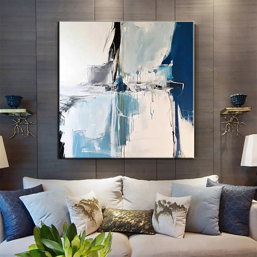 Hand Painted Oil Paintings Handmade Modern Abstract Oil Paintings On Canvas Wall Art Decorative Picture Living Room Hallway Bedroom Luxurious Decorative Painting