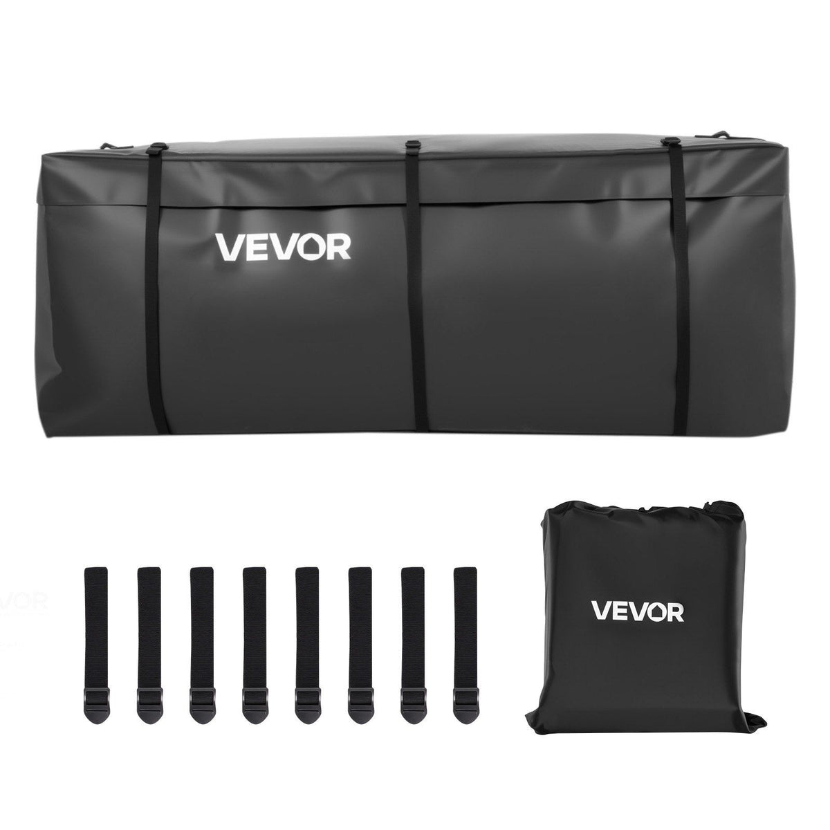 Hitch Cargo Carrier Bag 59.84 x 23.9 x 24.02 in (20 Cu.ft) with 8 Straps