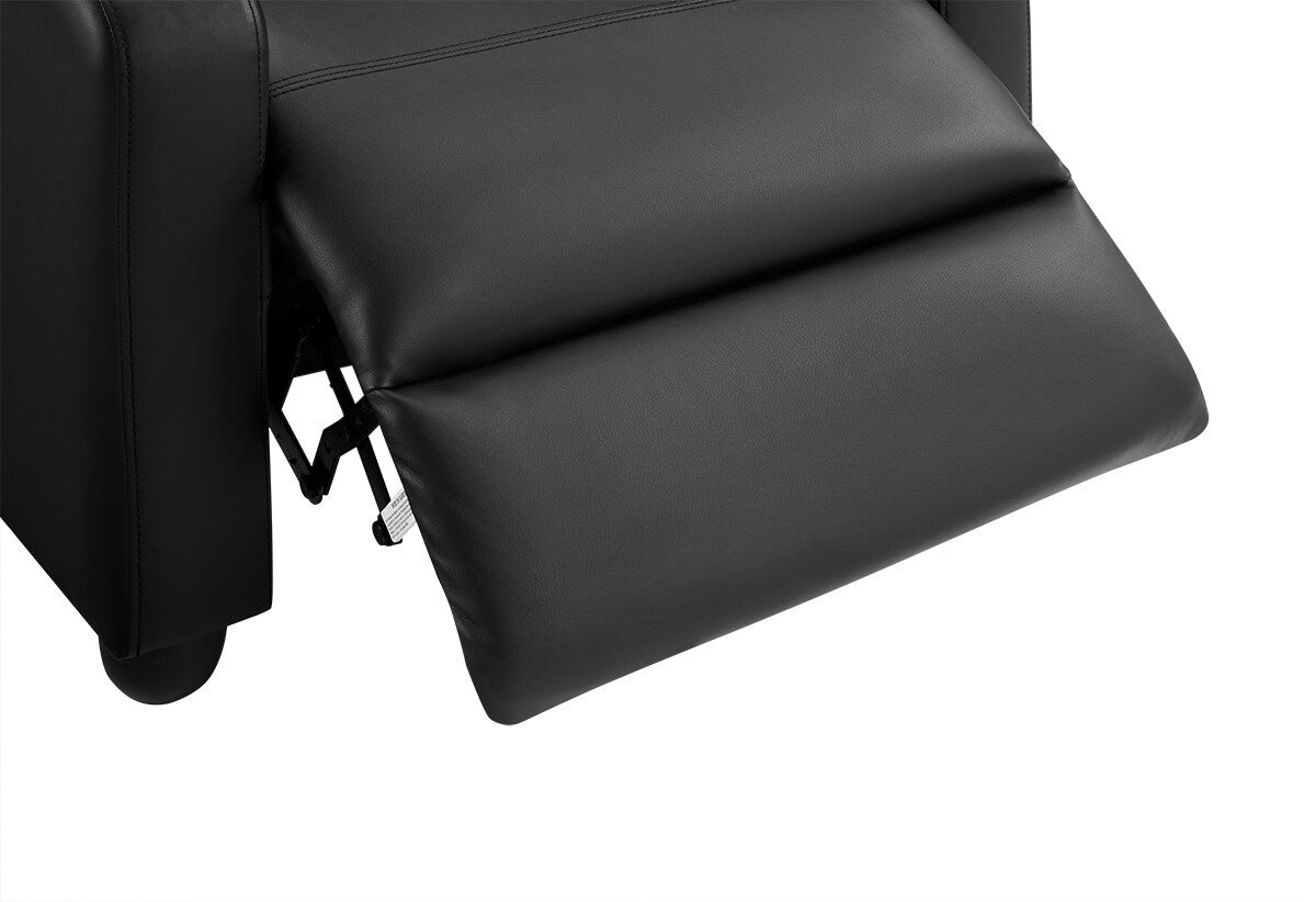 Comfortable Single-Seat Manual Recliner Chair | PU Leather Upholstery | Perfect for Small Spaces