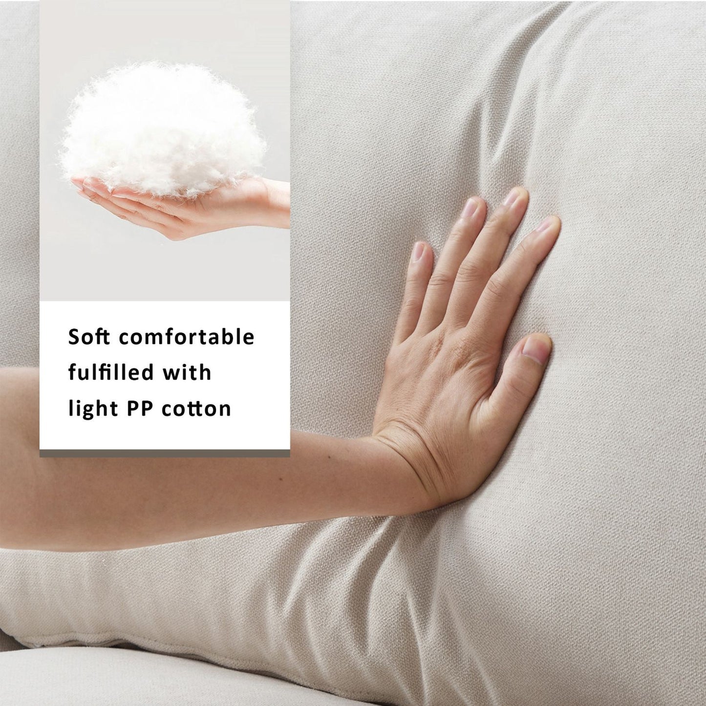 [VIDEO]101*66" Modern Sectional Sofa with Throw Pillows,Cloud L-shaped Couch Set with Wide Seat,4 seat Polyester Comfy Fabric Couch Set with Movable Ottoman for Living Room, Apartment, Office,4 Colors