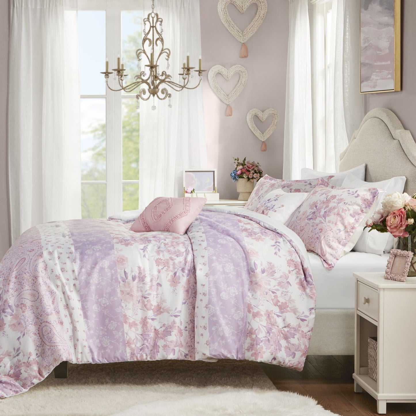 Floral Paisley Comforter Set Full/Queen