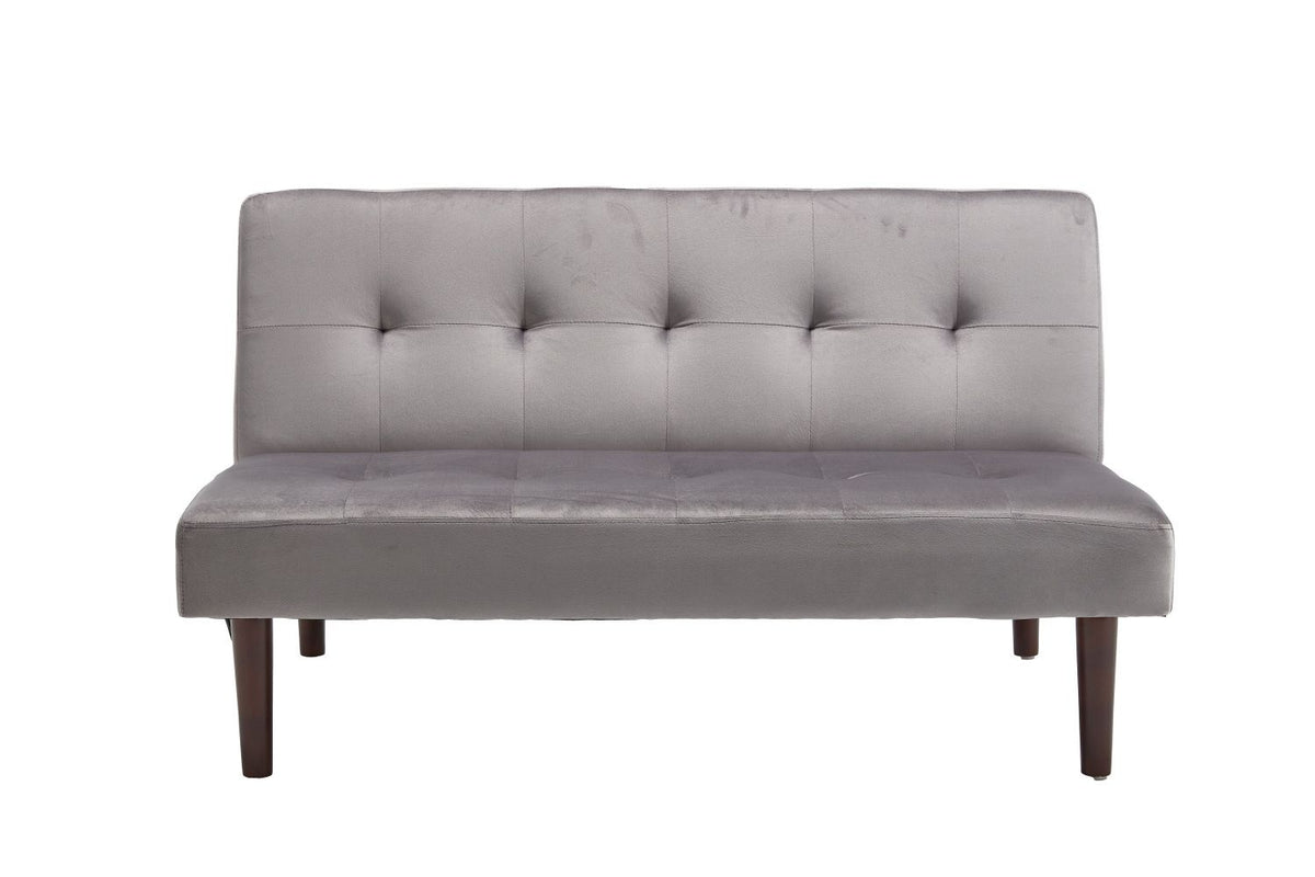 Foldable Fashion Sofa Bed High End Flannel Fabric Back Adjustable Sofa Recliner Futon, Modern Fashion Sofa with Charging Port, Suitable for Living Room Bedroom Office (Gray)