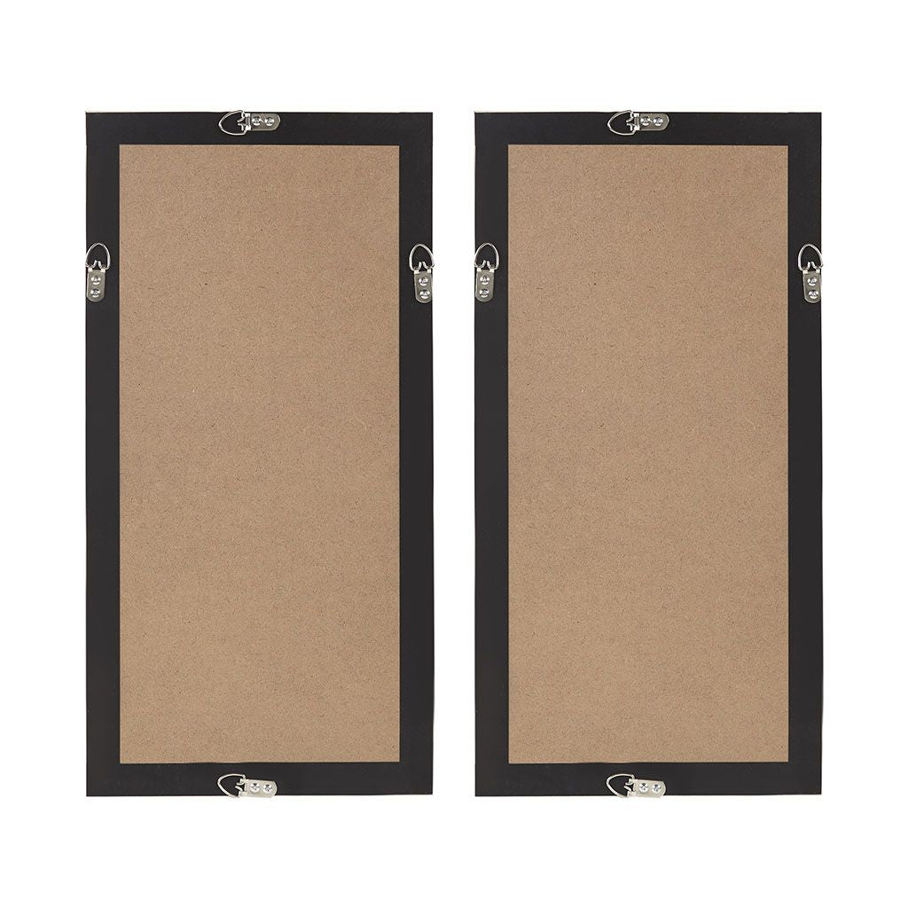 Natural Capiz with Gold Foil 2-piece Shadowbox Wall Decor Set