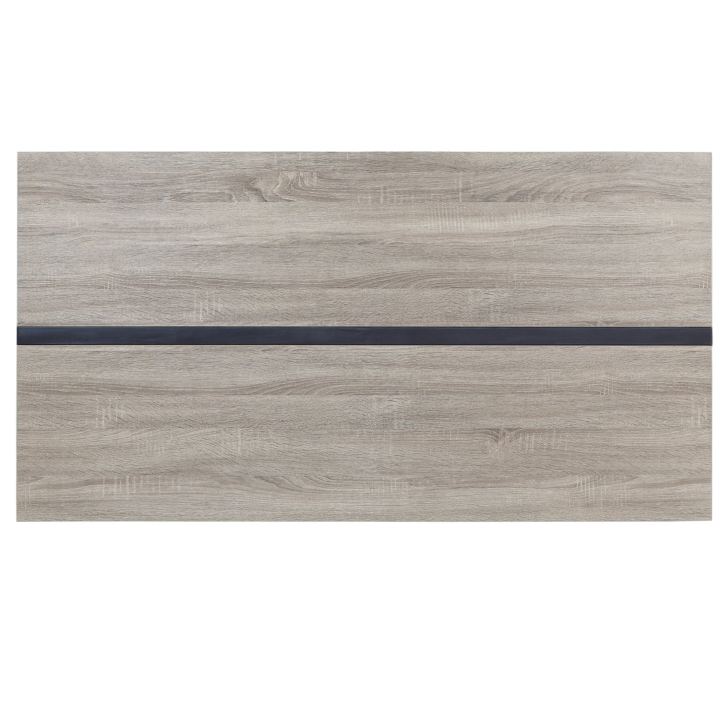 ACME Patwin Dinning Table, Rustic Oak & Black Finish DN00401