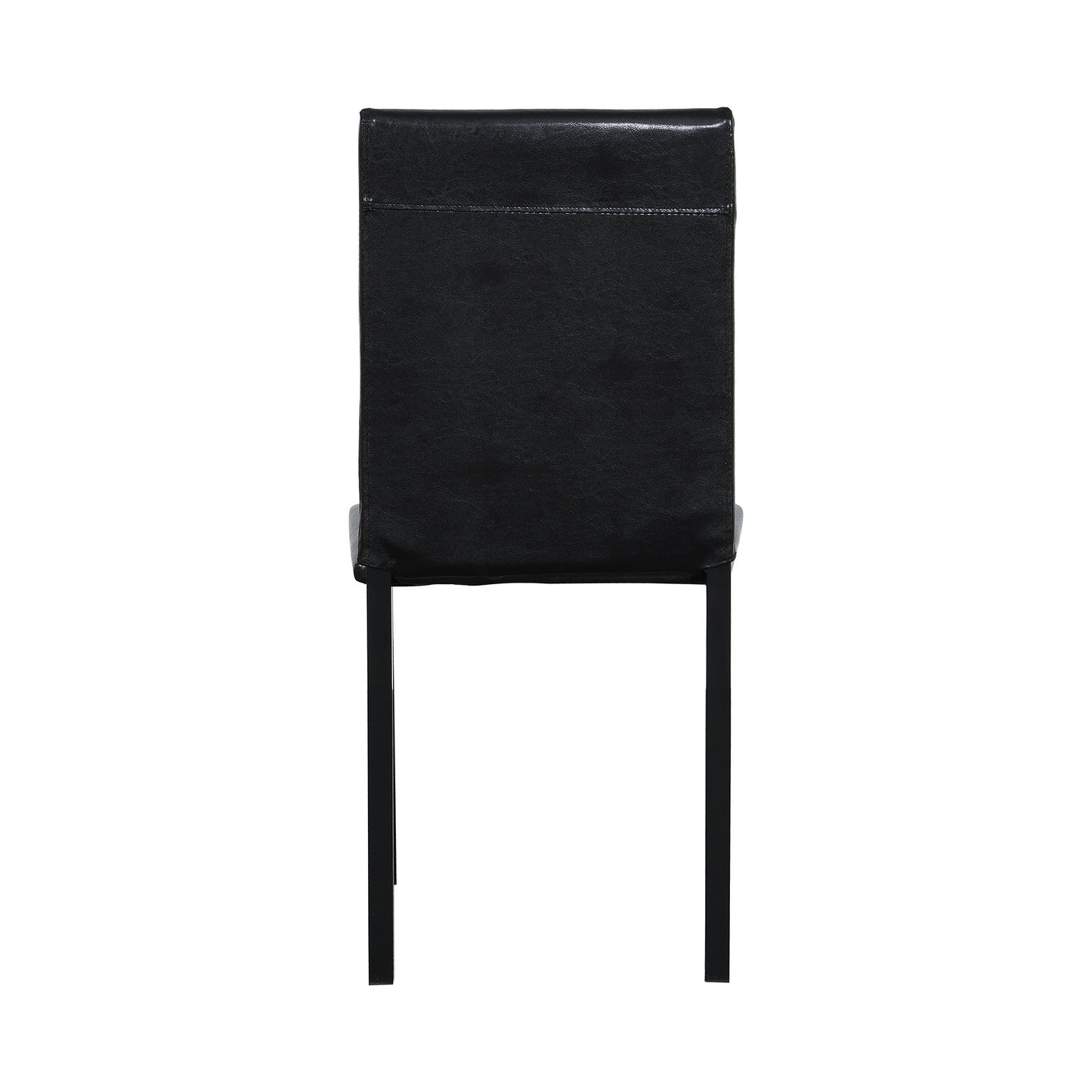 Furniture 5 Piece Metal Dinette Set with Faux Marble Top - Black; dinning set; table&4 chairs