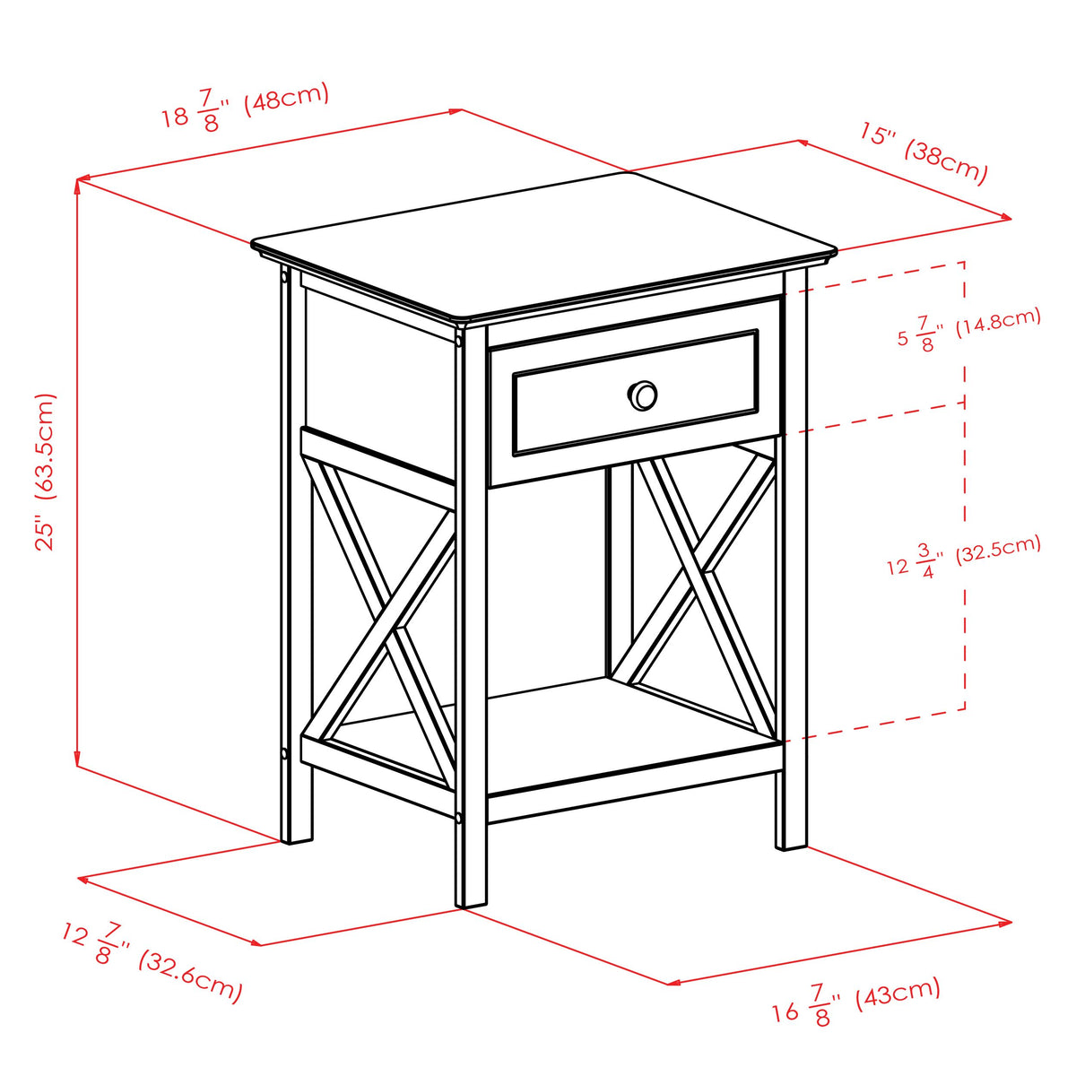 Xylia Accent Table; Nightstand; Coffee