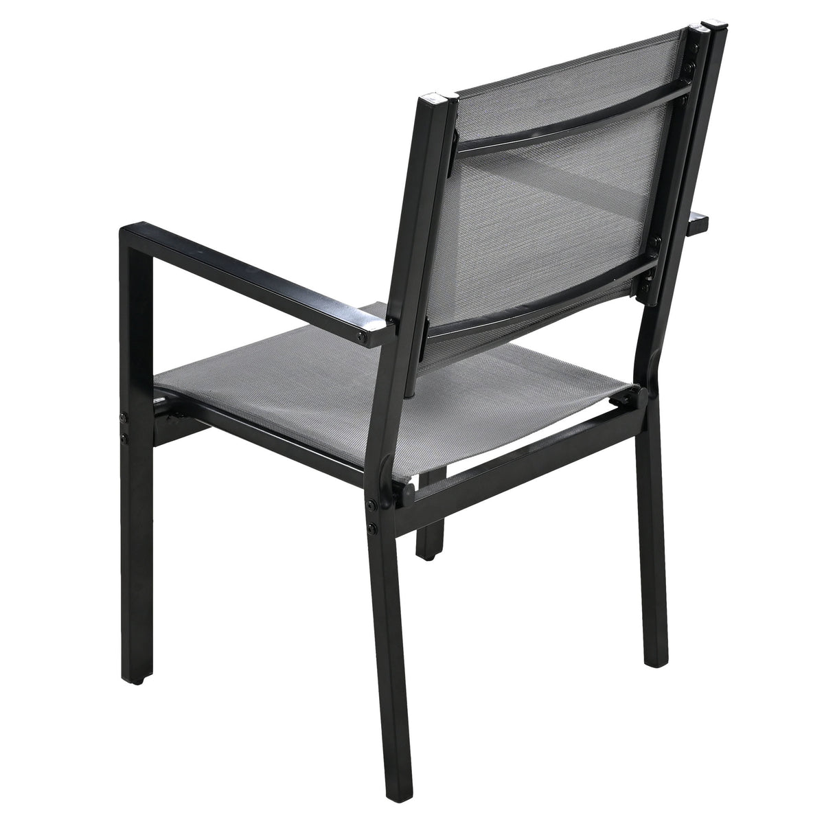 U-Style High-quality Steel Outdoor Table and Chair Set, Suitable for Patio, Balcony, Backyard.