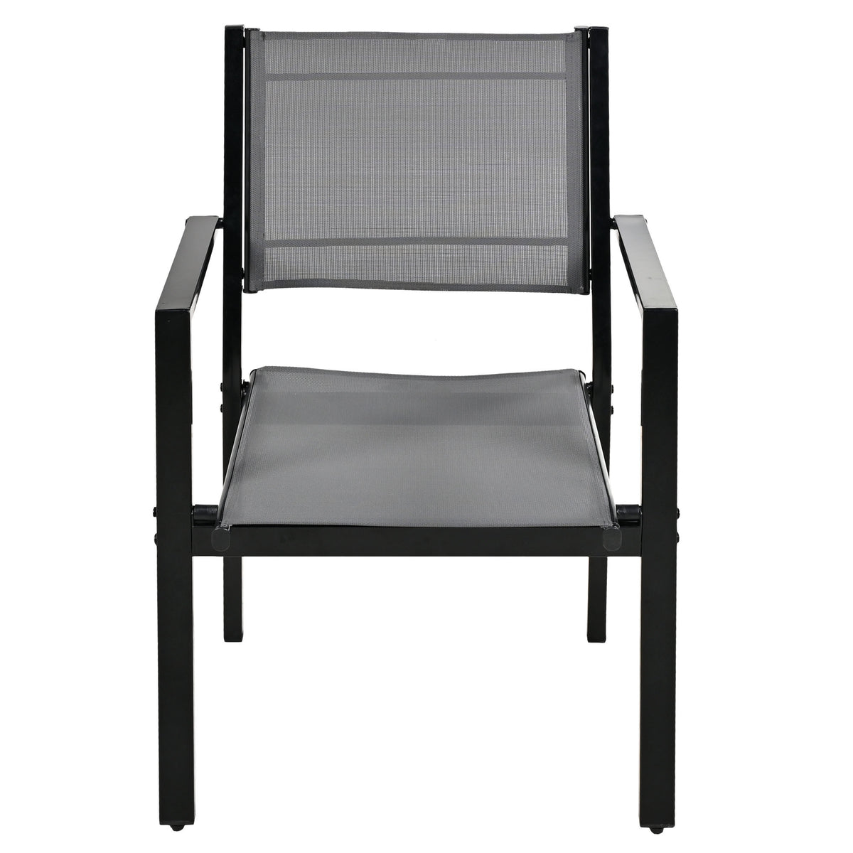 U-Style High-quality Steel Outdoor Table and Chair Set, Suitable for Patio, Balcony, Backyard.
