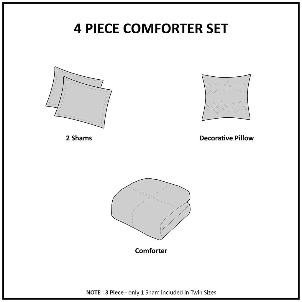 Plush to Sherpa Down Alternative Comforter Set