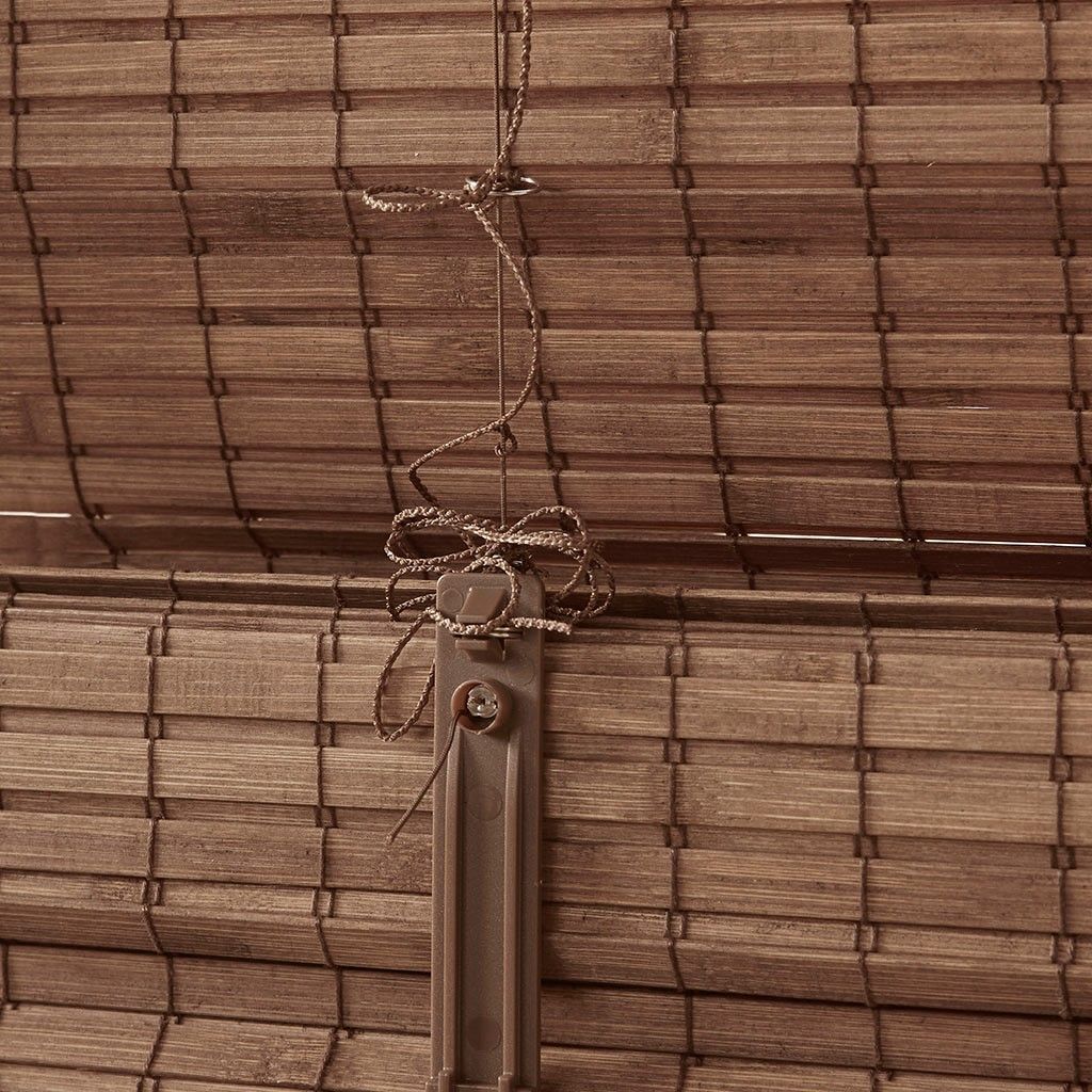 Bamboo Light Filtering Roman Shade 64"L