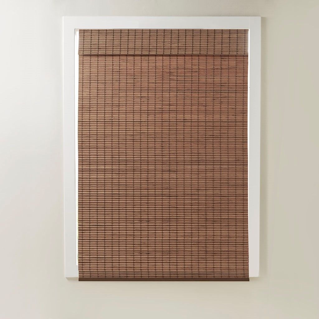 Bamboo Light Filtering Roman Shade 64"L